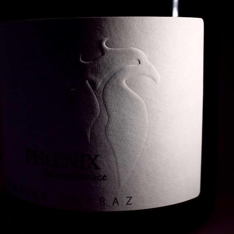Une étiquette de bouteille de vin haut de gamme pour le Domaine Dupraz à Apremont en Savoie
