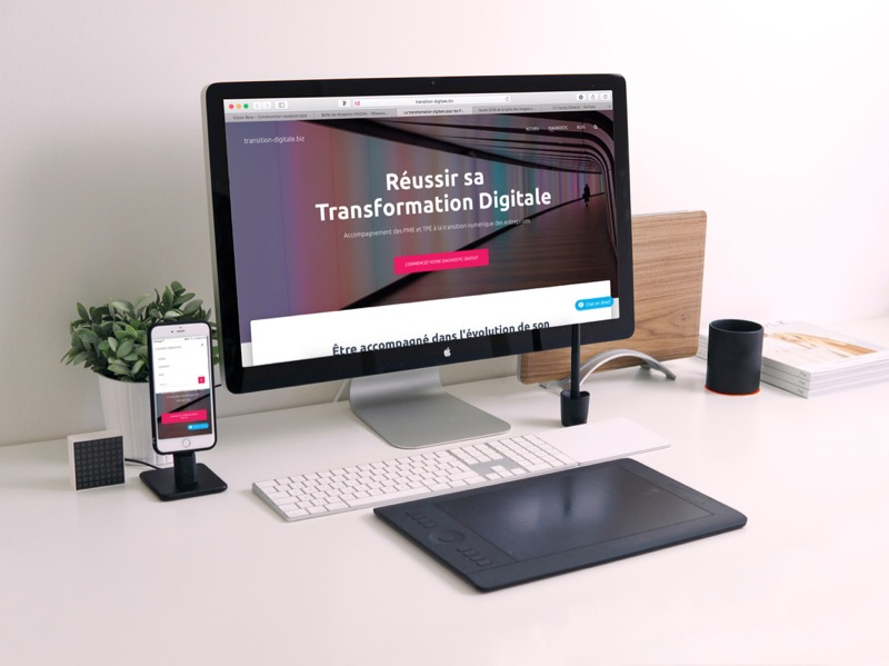 Création de site web de l'agence Transition Digitale Business par l'Atelier Ekidna